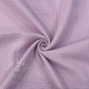 Double gauze/muslin soft lilac ORGANIC