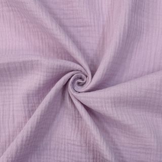 Double gauze/muslin soft lilac ORGANIC