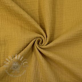 Double gauze/muslin dark ochre