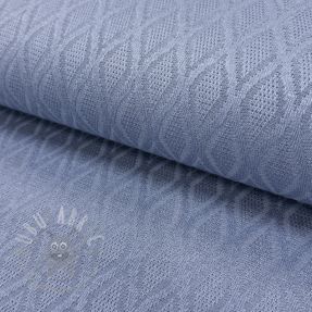 Knitted jacquard Diamond baby blue