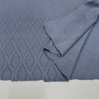 Knitted jacquard Diamond baby blue
