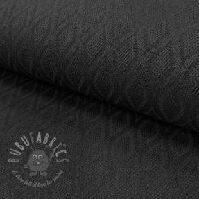 Knitted jacquard Diamond black