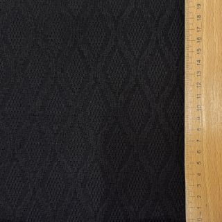 Knitted jacquard Diamond black