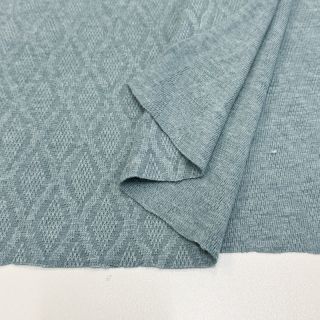Knitted jacquard Diamond ocean blue