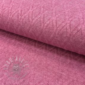Knitted jacquard Diamond pink