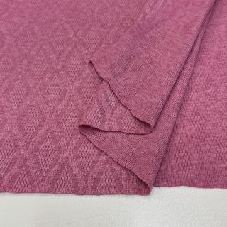 Knitted jacquard Diamond pink