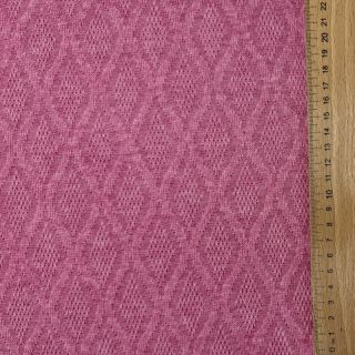 Knitted jacquard Diamond pink