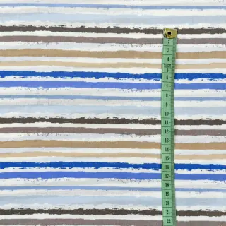 Cotton fabric Small stripes Snoozy old blue