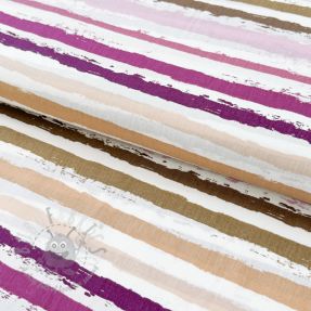 Cotton fabric Big stripes Snoozy old pink