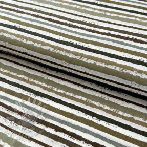 Cotton fabric Small stripes Snoozy taupe