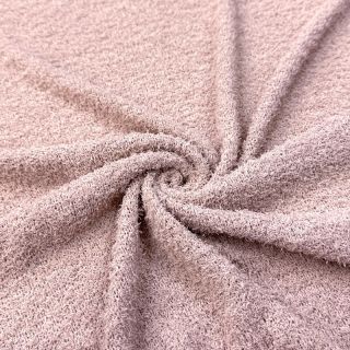 Knit fabrics Paris bouclé rose