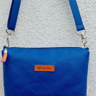 Faux leather KARIA bleu