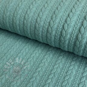 Knitted jacquard Cably dark green