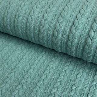 Knitted jacquard Cably dark green