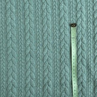 Knitted jacquard Cably dark green