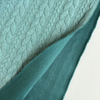 Knitted jacquard Cably dark green