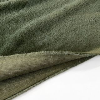 Faux fur SMOOTH green