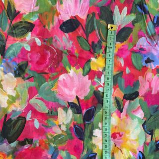 Cotton fabric VOILE Flower explosion digital print