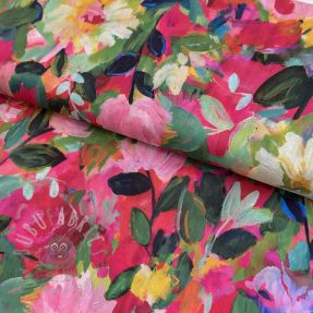 Cotton fabric VOILE Flower explosion digital print