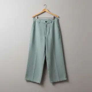 Linen enzyme washed sage
