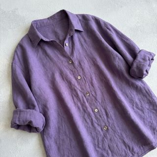 Linen enzyme washed STONEWASHED PREMIUM lavender