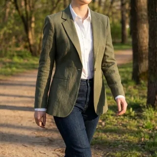 Linen enzyme washed STONEWASHED PREMIUM camo green
