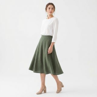 Linen enzyme washed STONEWASHED PREMIUM camo green