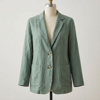Linen enzyme washed STONEWASHED PREMIUM dark mint