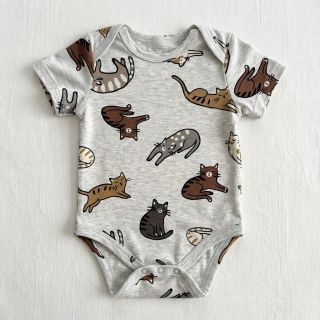 Jersey Lazy cats ecru melange