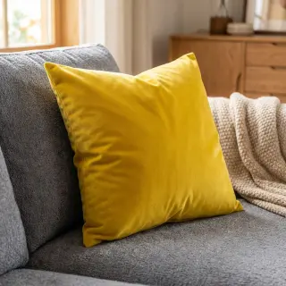 Cosy VELVET LIGHT ochre