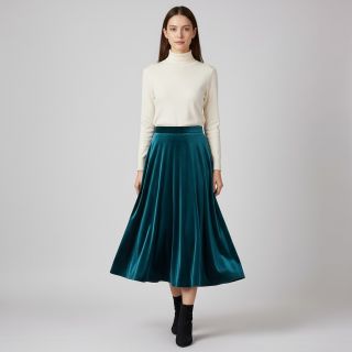 Cosy VELVET STRETCH petrol