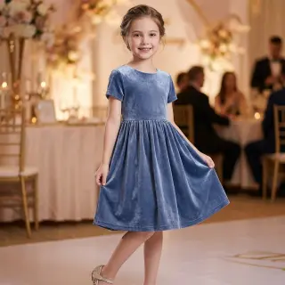 Cosy VELVET STRETCH blue