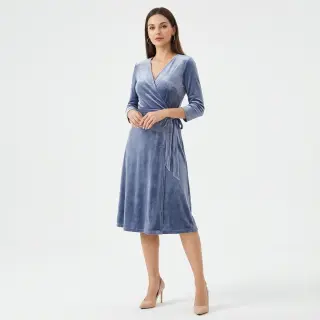 Cosy VELVET STRETCH blue