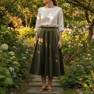 Cosy VELVET STRETCH camo green