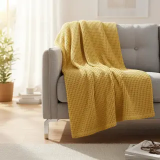 Waffle soft yellow