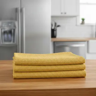 Waffle soft yellow