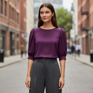 Viscose RADIANCE dark purple