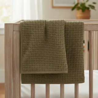 Waffle moss green