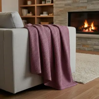 Waffle mauve