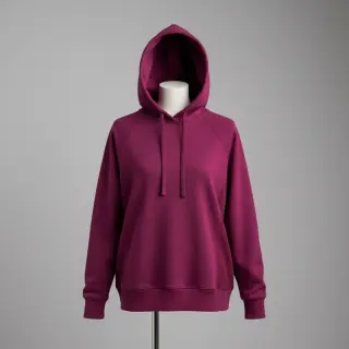 Sweat fabric PREMIUM brown beere