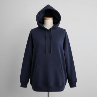 Sweat fabric PREMIUM navy blue