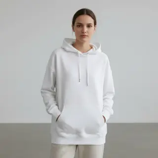 Sweat fabric PREMIUM white