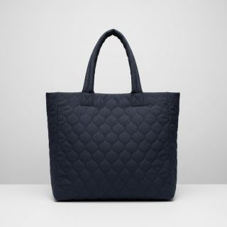 Stepped fabric Round navy