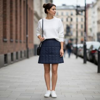 Stepped fabric Classic navy
