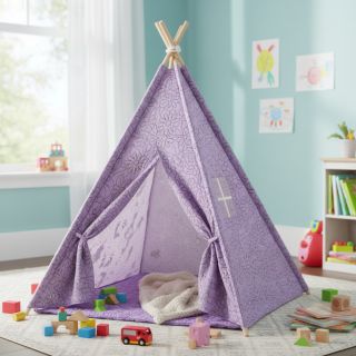 Stepped fabric Flowers lavender