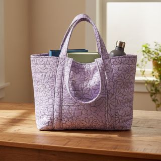 Stepped fabric Flowers lavender