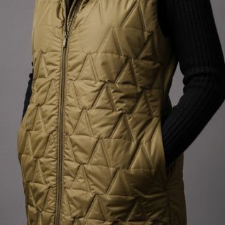 Stepped fabric Triangle olive