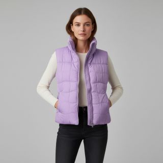 Stepped fabric Graphic square lilac apricot