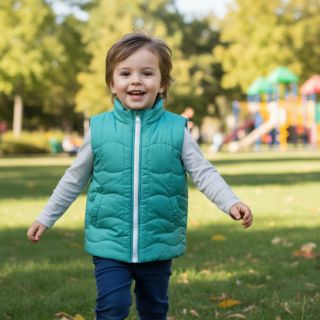 Stepped fabric Graphic square cyan cerise