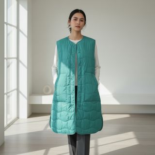 Stepped fabric Graphic square cyan cerise